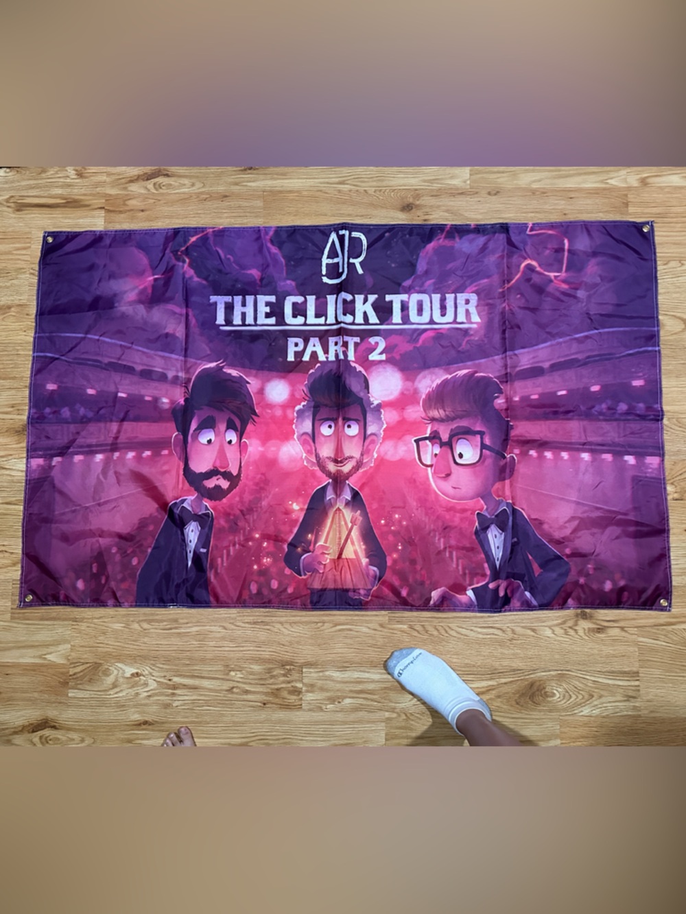 AJR The Click Tour Part 2 tapestry merch
